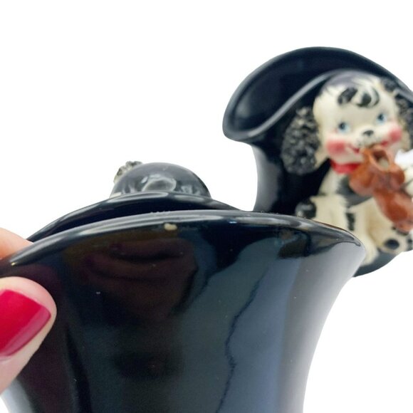 Vintage Lefton Spaghetti Ears Dog Figurine Planters 1960’s - Picture 7 of 11